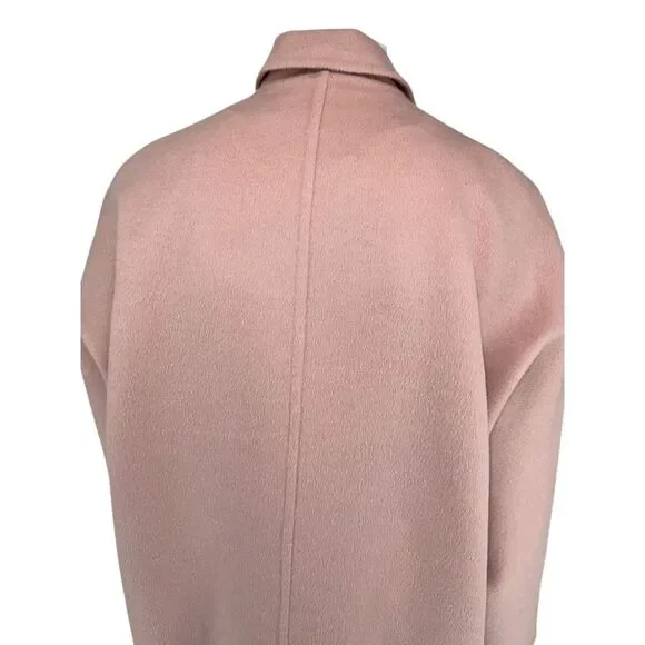 Prada Blush Pink Alpaca-Blend Cocoon Coat – Size IT 36